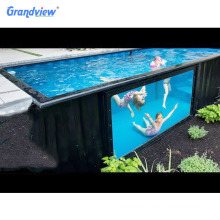 Mobile prefab container house swimming pool